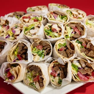 Chicken Kebob Pita Wrap Tray
