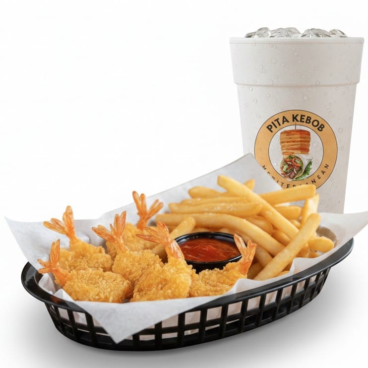 Crispy Shrimp Lunch Combo.
