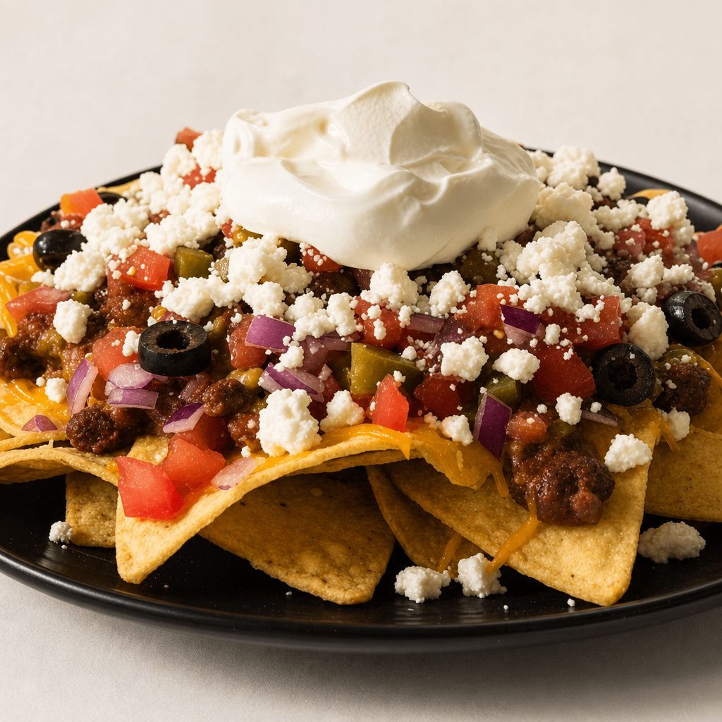 Mediterranean Nachos.