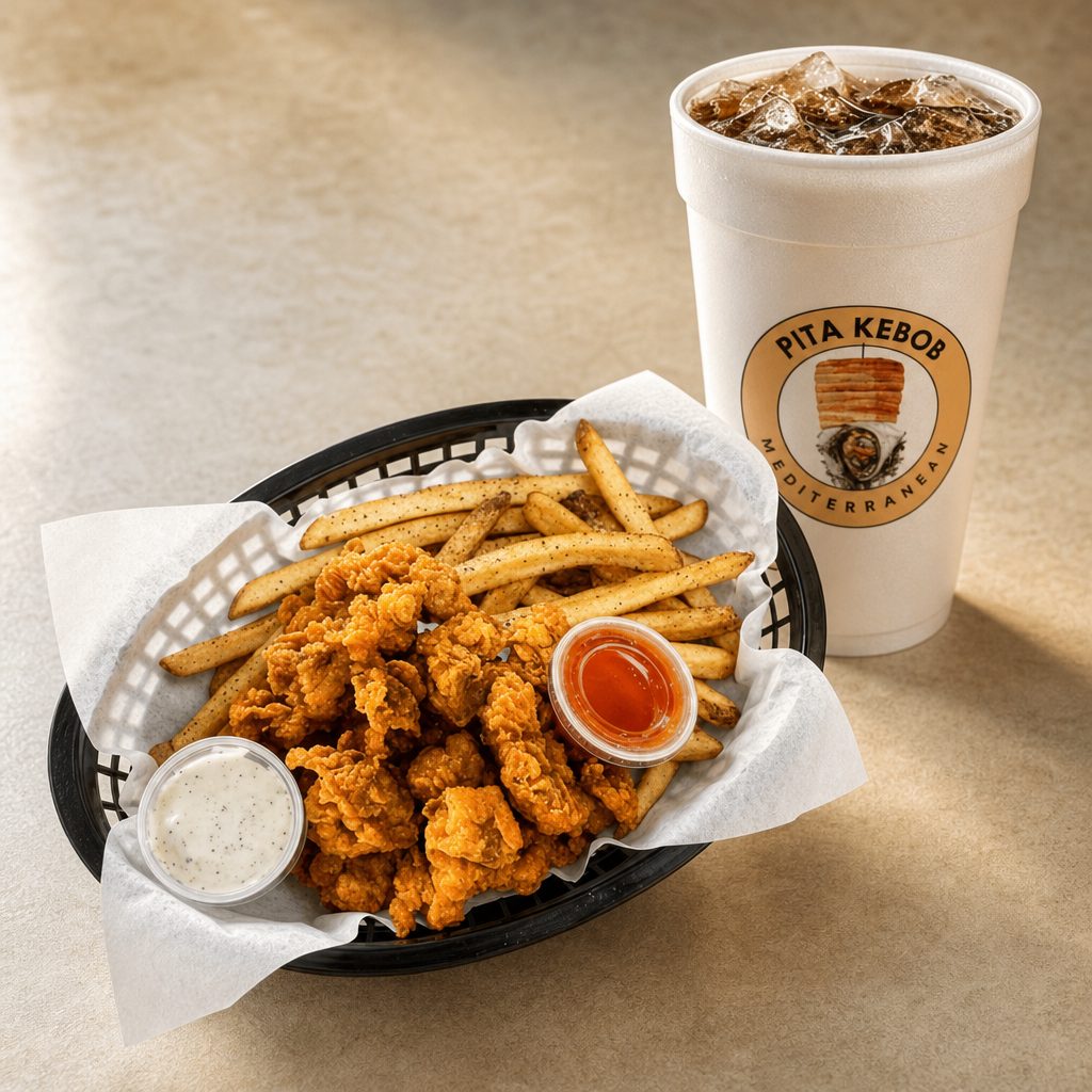 Chicken Gizzards Dinner Combo.