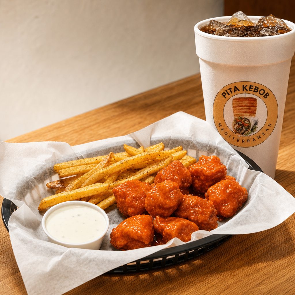 Boneless Wings Lunch Combo.