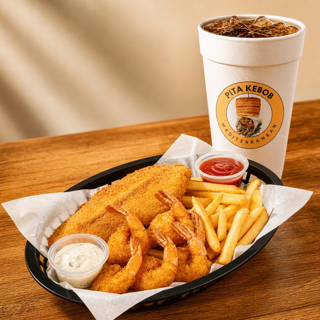 Fried Seafood Lunch Combo.